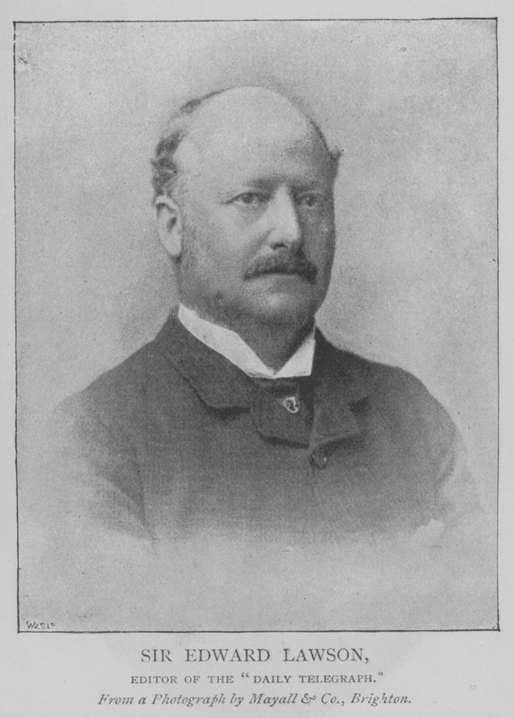 Sir Edward Lawson, "Daily Telegraphin" toimittaja (kaiverrus) tekijältä English School