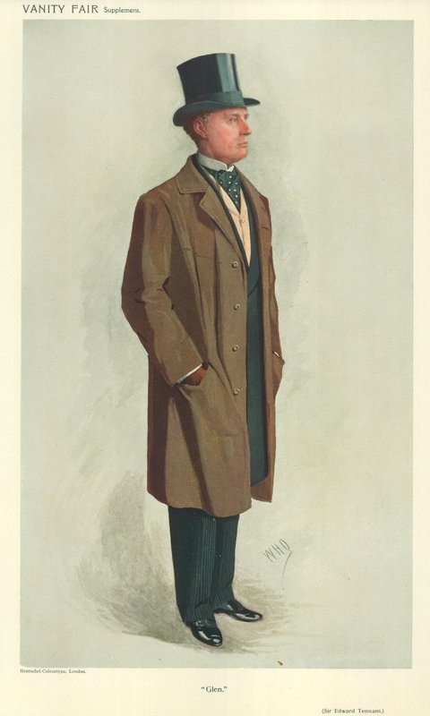 Sir Edward Tennant, Glen, 2. marraskuuta 1910, Vanity Fair -sarjakuva tekijältä English School