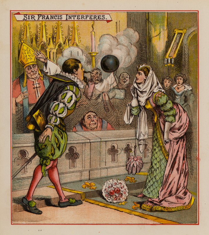 Sir Francis Drake ja hänen peikkonsa (väri litho) tekijältä English School