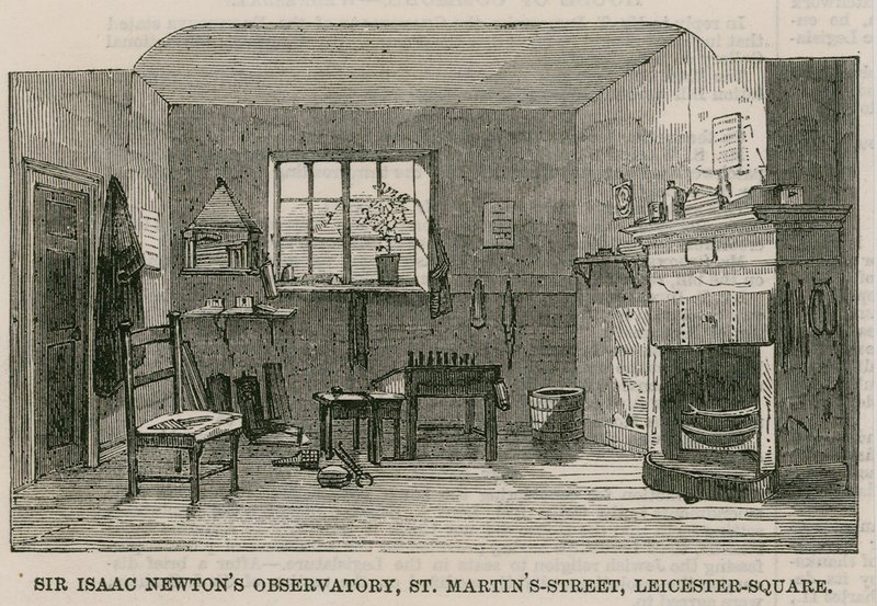Sir Isaac Newtons Observatory, St Martins Street, Leicester Square Lontoo tekijältä English School