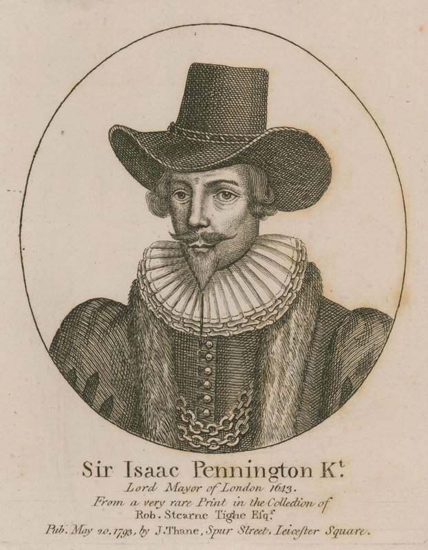 Sir Isaac Pennington, Lontoon pormestari 1643 tekijältä English School