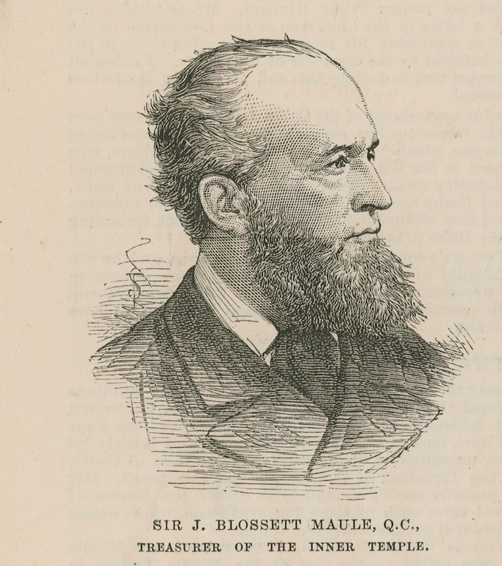 Sir J Blossett Maule, sisäisen temppelin rahastonhoitaja tekijältä English School
