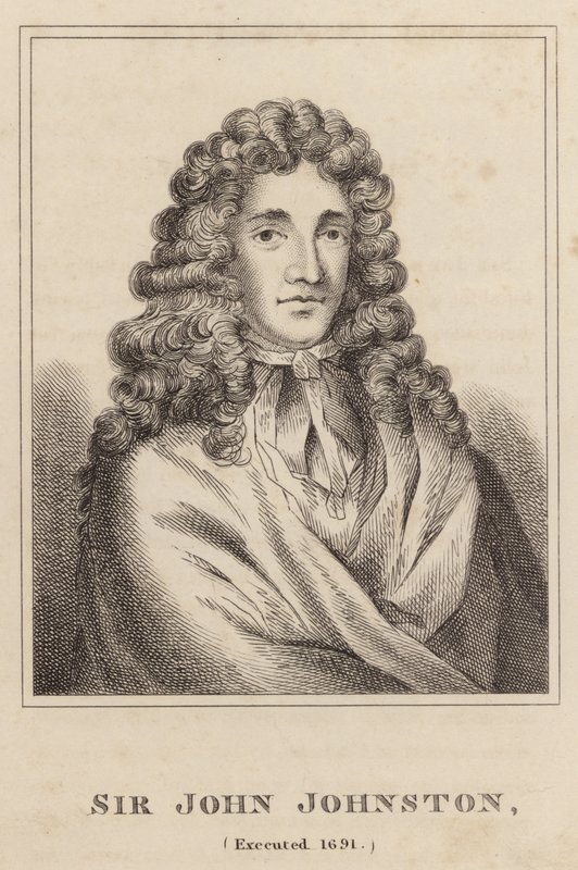 Sir John Johnston, teloitettu 1691 tekijältä English School