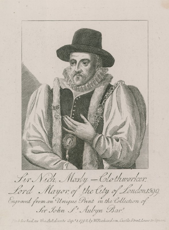 Sir Nicholas Mosley, vaatevalmistaja, Lontoon pormestari, 1599 tekijältä English School