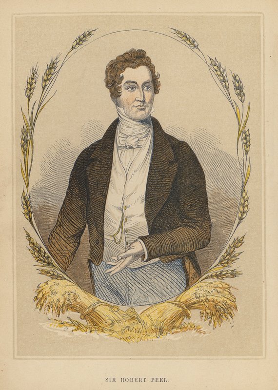 Sir Robert Peel (värillinen kaiverrus) tekijältä English School