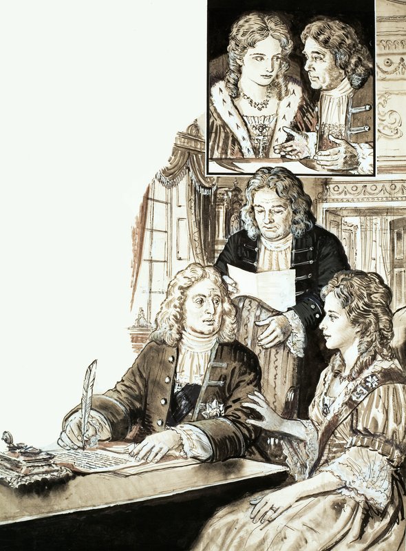 Sir Robert Walpole ja kuningas George II tekijältä English School