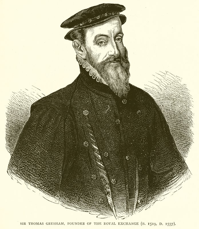 Sir Thomas Gresham, Royal Exchangen perustaja (s. 1519, k. 1557) tekijältä English School