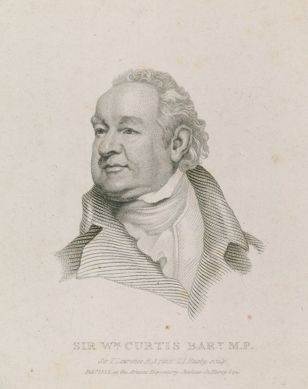 Sir William Curtis, Lontoon pormestari tekijältä English School