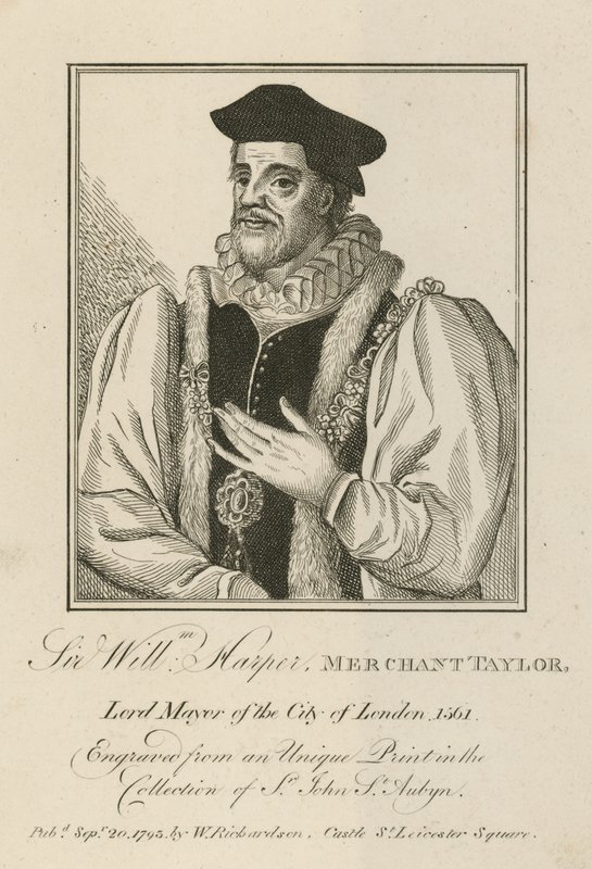 Sir William Harper, kauppias Taylor, Lontoon pormestari tekijältä English School
