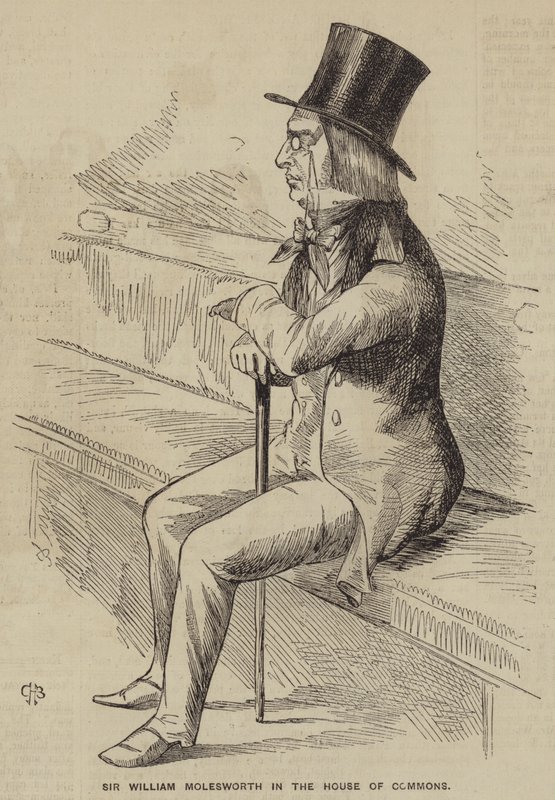 Sir William Molesworth alahuoneessa (kaiverrus) tekijältä English School