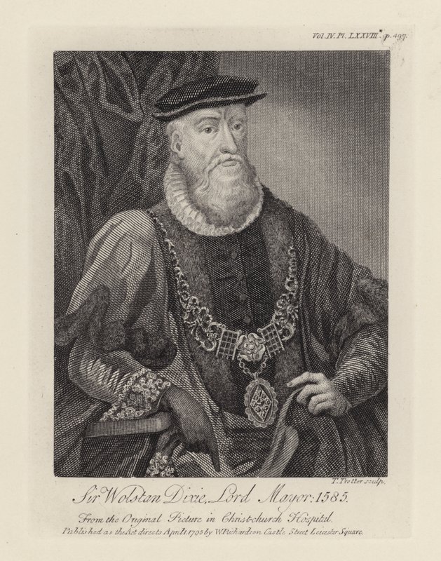 Sir Wolstan Dixie (kaiverrus) tekijältä English School