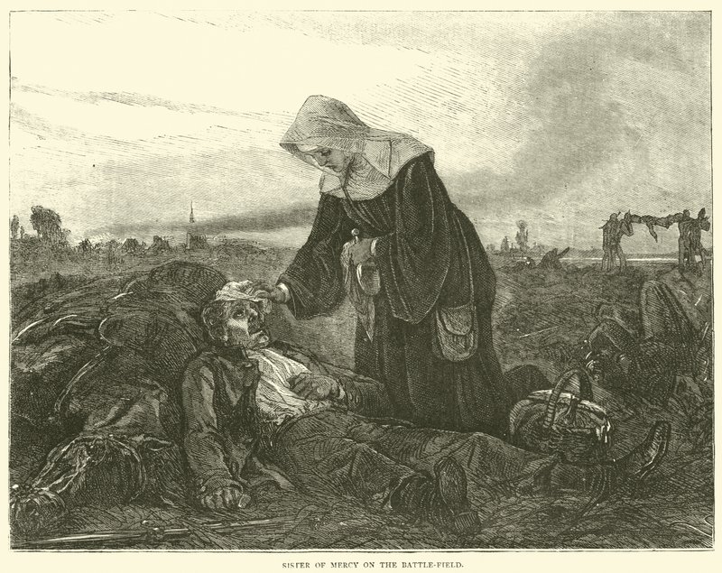 Armon sisar taistelukentällä syyskuussa 1870 tekijältä English School