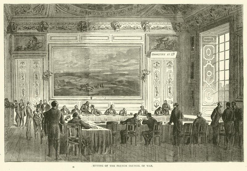 Ranskan sotaneuvoston istunto tammikuussa 1871 tekijältä English School