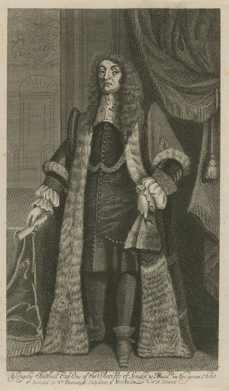 Slingsby Bethell, Lontoon ja Middlesexin sheriffi vuonna 1680 tekijältä English School