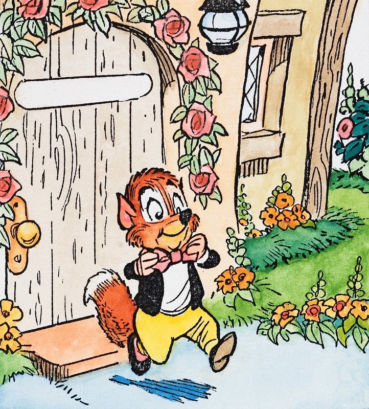 Tyylikkäästi pukeutunut orava tekijältä English School