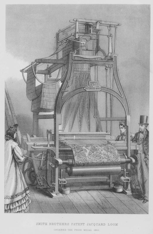 Smith Brothers Patent Jacquard Loom, palkintomitali 1862 tekijältä English School