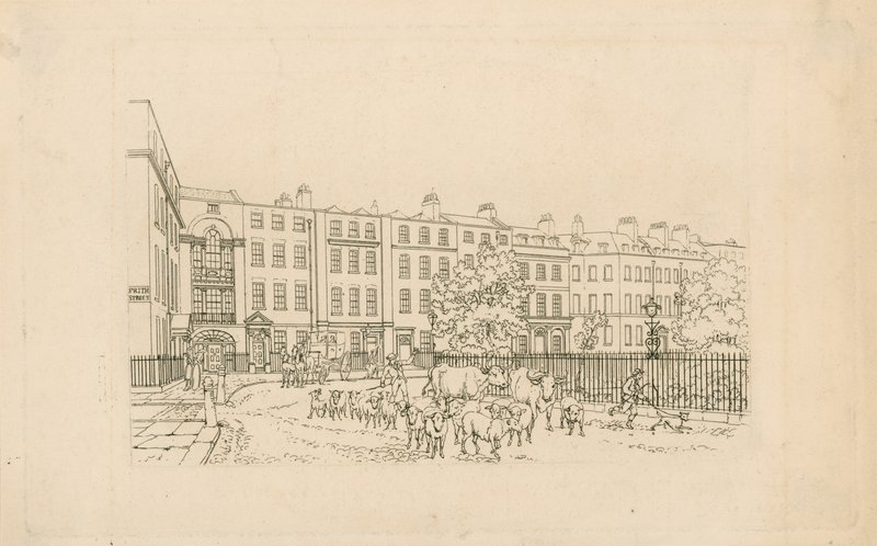 Soho Square, joka näyttää länteen tekijältä English School