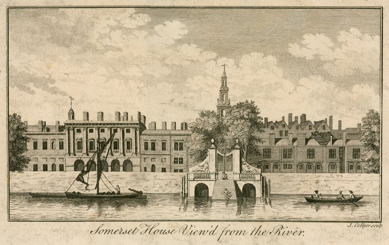 Somerset House, The Strand, Lontoo, Thames-joelta katsottuna tekijältä English School