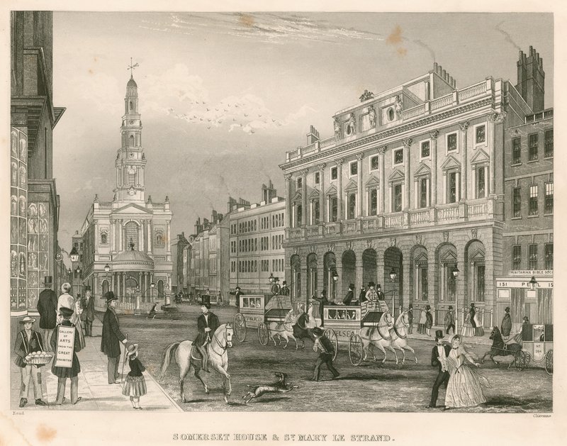 Somerset House ja St Mary-le-Strand, The Strand, Lontoo tekijältä English School