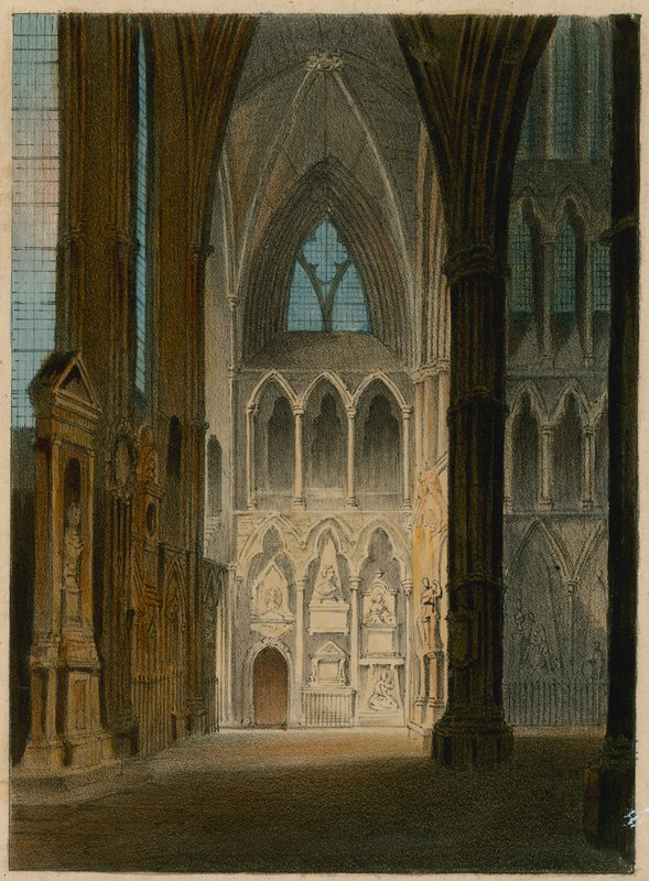 Spooners Protean Views: Poets Corner, Westminster Abbey, Lontoo, Changing to Shades of Shakespeare, Scott ja Byron tekijältä English School