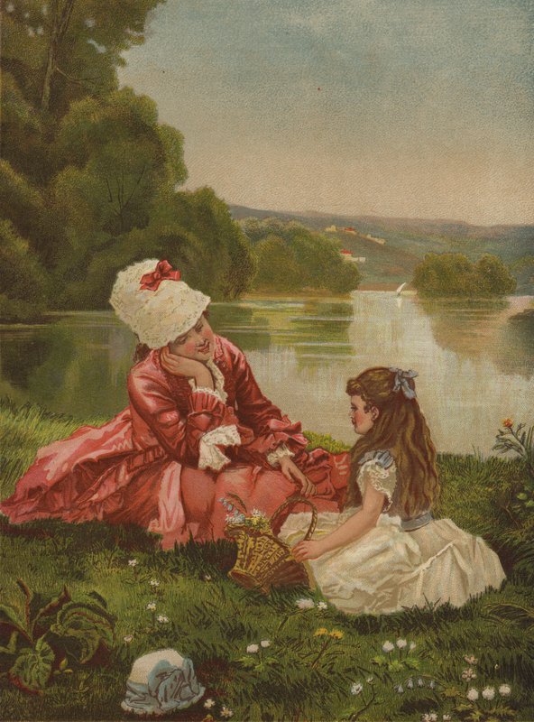 Kevään ilot (chromolitho) tekijältä English School