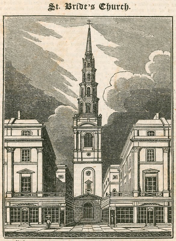 St Brides Church, Fleet Street, Lontoo tekijältä English School