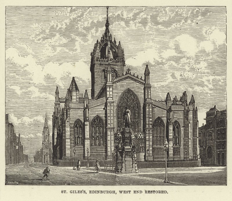 St Giles, Edinburgh, West End kunnostettu tekijältä English School