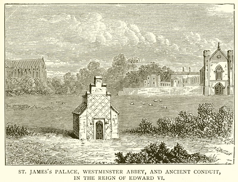 St. Jamesin palatsi, Westminster Abbey ja muinainen johto Edward VI:n hallituskaudella tekijältä English School