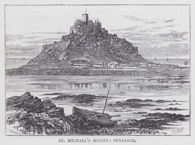 Pyhän Mikaelin vuori, Penzance (kaiverrus) tekijältä English School
