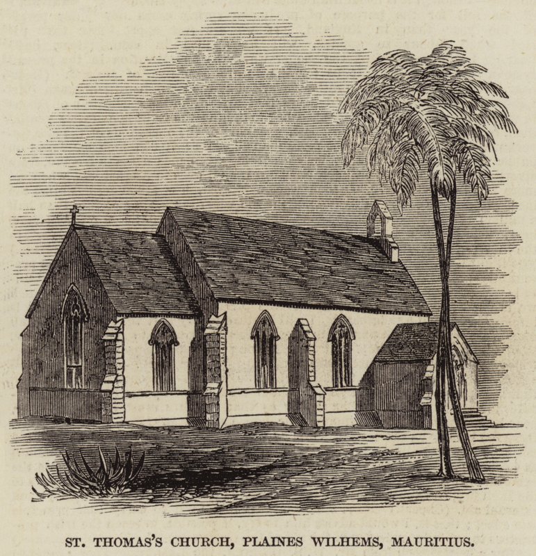 St Thomasin kirkko, Plaines Wilhems, Mauritius (kaiverrus) tekijältä English School