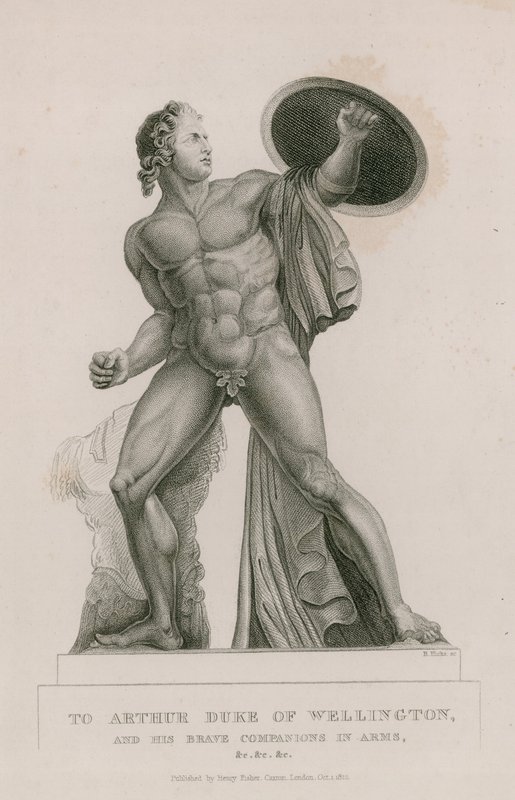 Akhilleuksen patsas Hyde Parkissa Lontoossa tekijältä English School