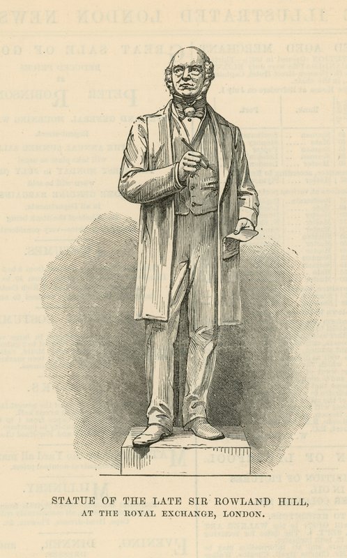 Edesmenneen Sir Rowland Hillin patsas tekijältä English School