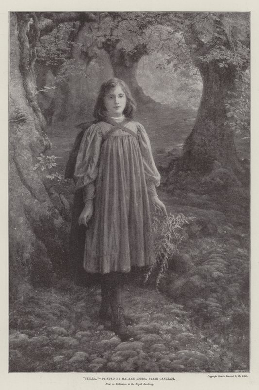 "Stella", nyt näyttelyssä Royal Academyssa (litho) tekijältä English School