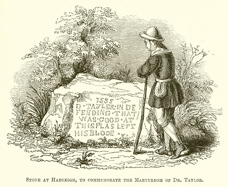 Stone at Hadleigh, tohtori Taylorin marttyyrikuoleman muistoksi tekijältä English School