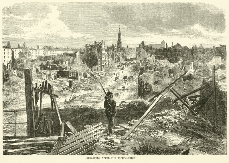 Strasburg antautumisen jälkeen syyskuussa 1870 tekijältä English School
