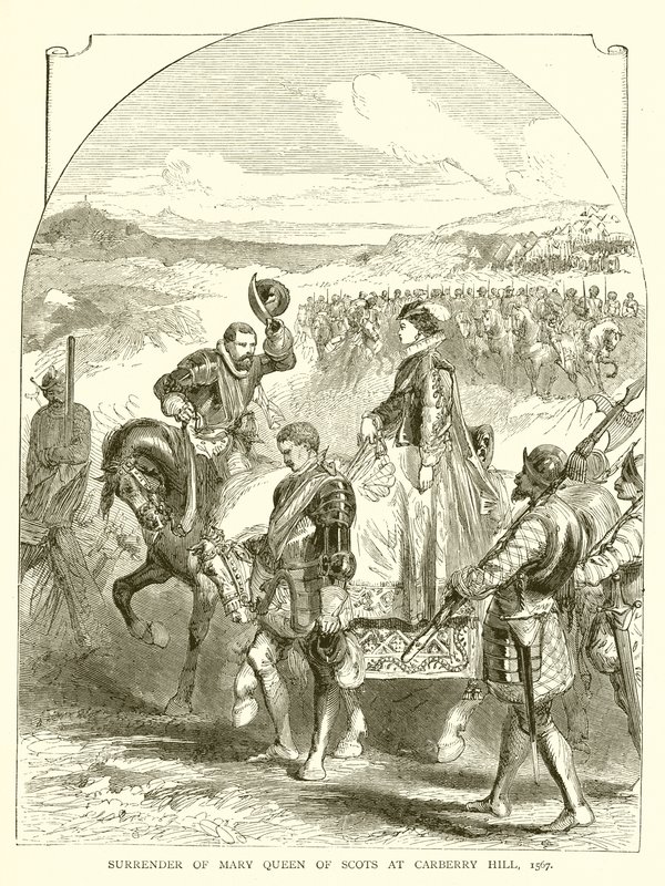 Skottien kuningattaren Marian antautuminen Carberry Hillillä, 1567 tekijältä English School