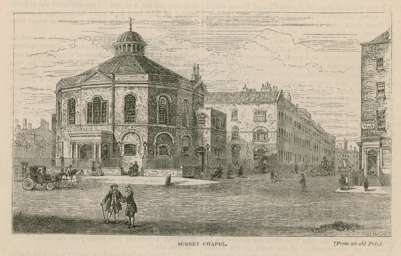 Surrey Chapel, Blackfriars Road, Southwark (Rowland Hills Chapel) tekijältä English School