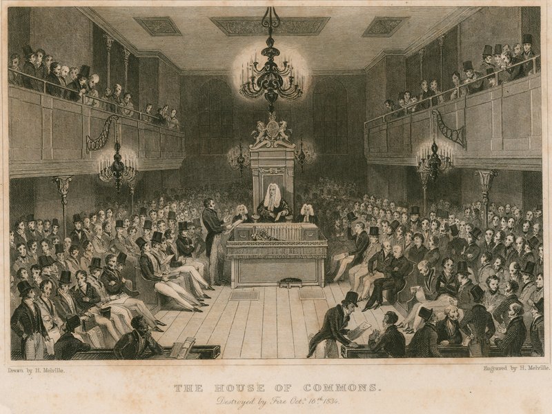 Tulipalossa tuhoutunut alahuone, 16. lokakuuta 1834 tekijältä English School