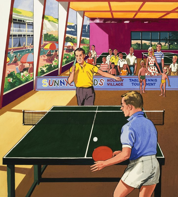 Pöytätennispelaajat tekijältä English School