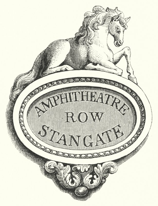Tabletit Street-Cornersille, Amphitheatre Row, Stangate (kaiverrus) tekijältä English School
