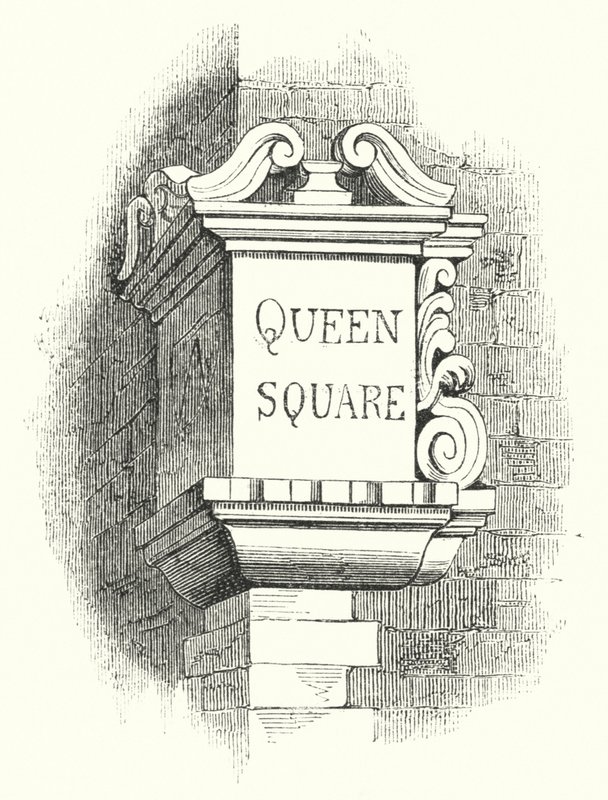 Tabletit Street-Cornersille, Queen Square (kaiverrus) tekijältä English School