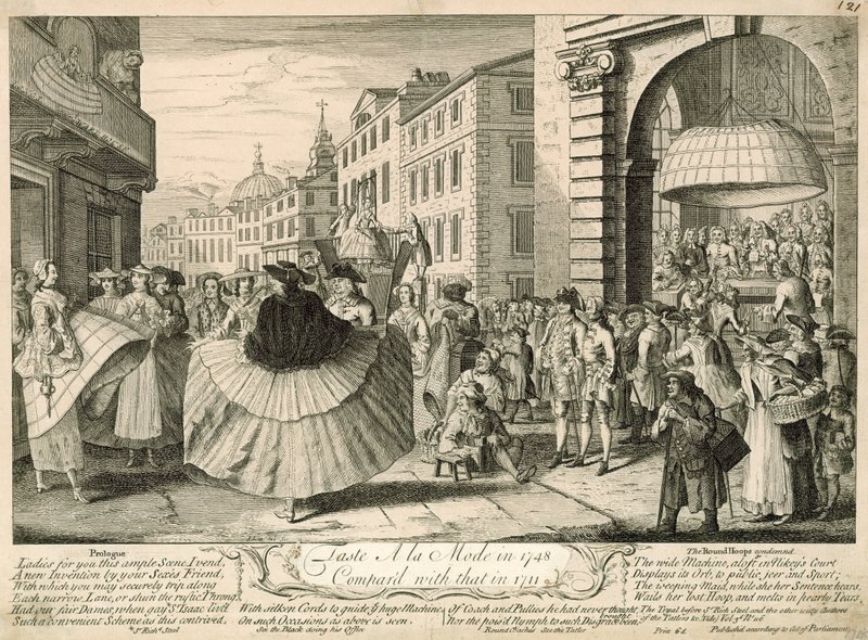 Maista a la mode vuonna 1748 verrattuna vuoden 1711 makuun tekijältä English School