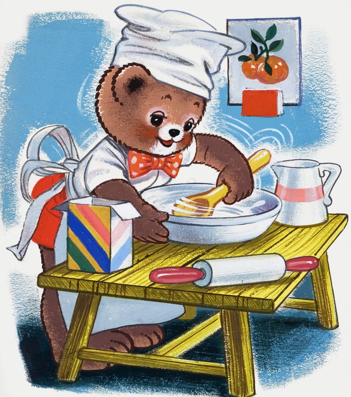 Nalle (piilotettujen esineiden kanssa) tekijältä English School