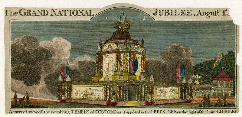 Concordin temppeli vuoden 1814 rauhan kunniaksi tekijältä English School