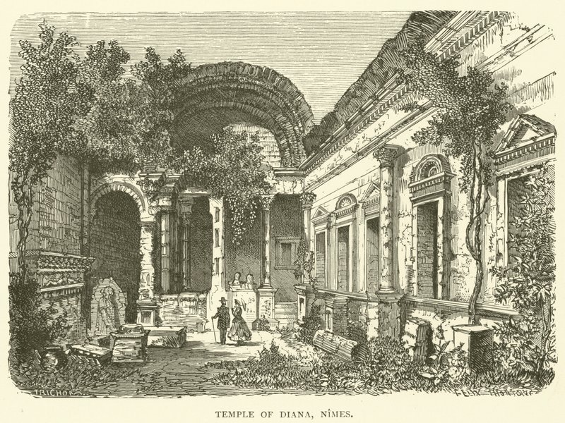Dianan temppeli, Nimes (kaiverrus) tekijältä English School