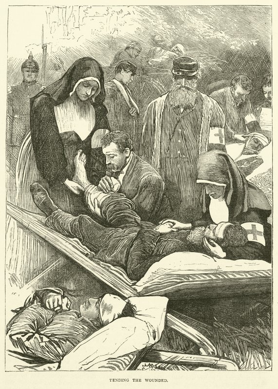Haavoittuneiden hoito, syyskuu 1870 tekijältä English School