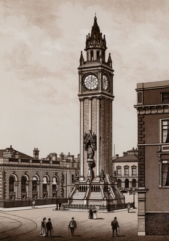 Albert Memorial, Belfast (litho) tekijältä English School