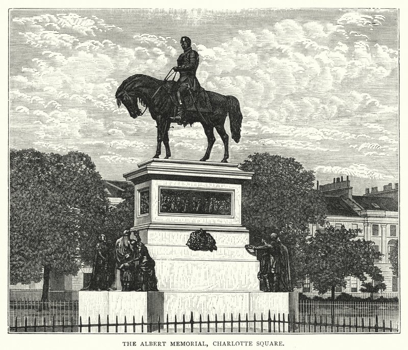 Albert Memorial, Charlotte Square (kaiverrus) tekijältä English School
