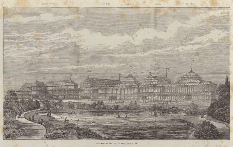 Albert Palace, Battersea Parkissa (kaiverrus) tekijältä English School