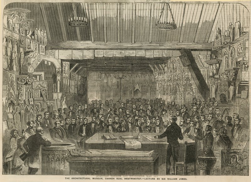 Arkkitehtuurimuseo, Cannon Row, Westminster - Sir William Jamesin luento tekijältä English School